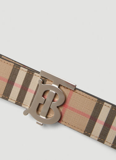 Burberry TB 모노그램 체크 벨트 베이지 bur0150049