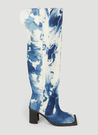 Ninamounah Howling High Heel Boots Blue nmo0248017