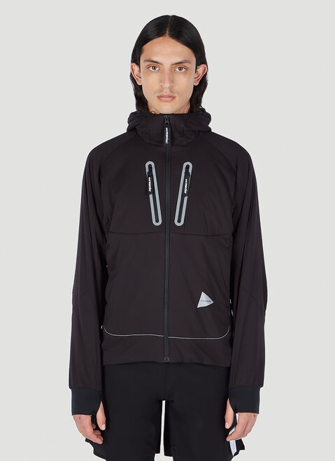 And Wander Alpha AIR Hooded Jacket Black anw0152002