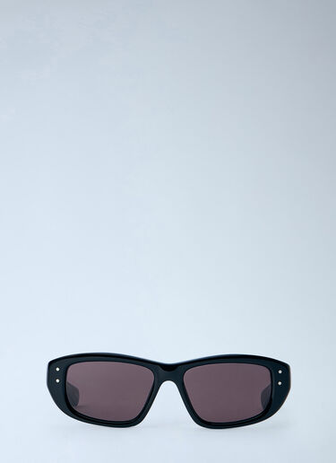 LN-CC® - Balenciaga: Rectangular Sunglasses - Black Balenciaga Rectangular Sunglasses Black bal0165032