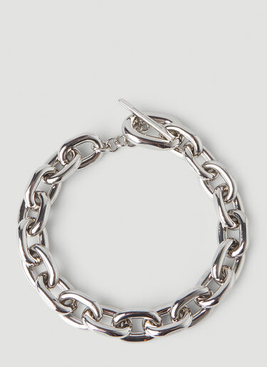Rabanne XL Link Necklace Silver pac0248026