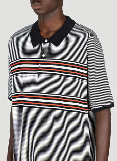 NOMA t.d. Striped Polo Shirt Black nma0152011