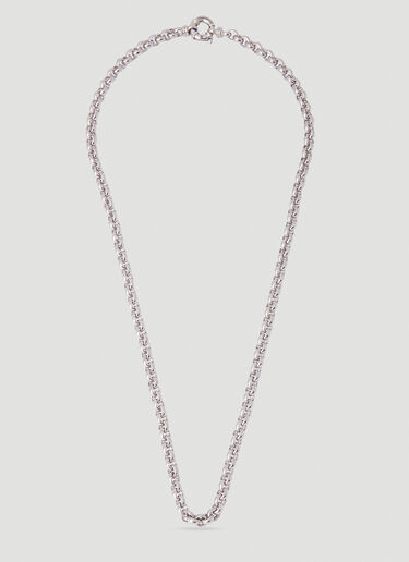 Tom Wood Thick Rolo Chain Necklace Silver tmw0351021