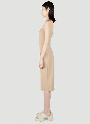 Max Mara Bernard Strapless Dress Beige max0251017