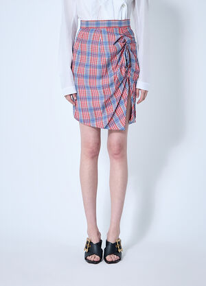 Vivienne Westwood Check Mini Skirt Red vvw0260003