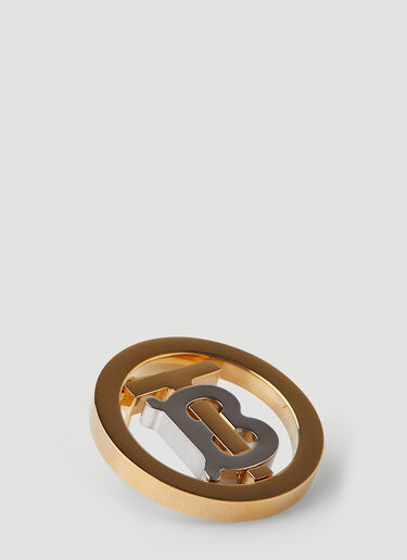 Burberry TB Monogram Circle Earrings Gold bur0247113