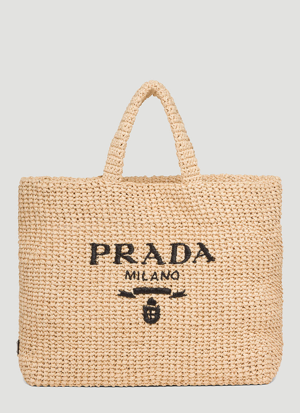 Prada shop straw tote