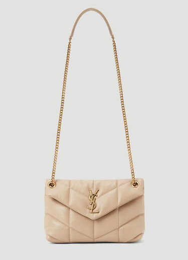 Saint Laurent Loulou 松软小号单肩包 米色 sla0243054