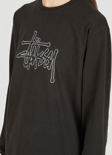 Stüssy Outlined Logo T-Shirt Black sts0350041