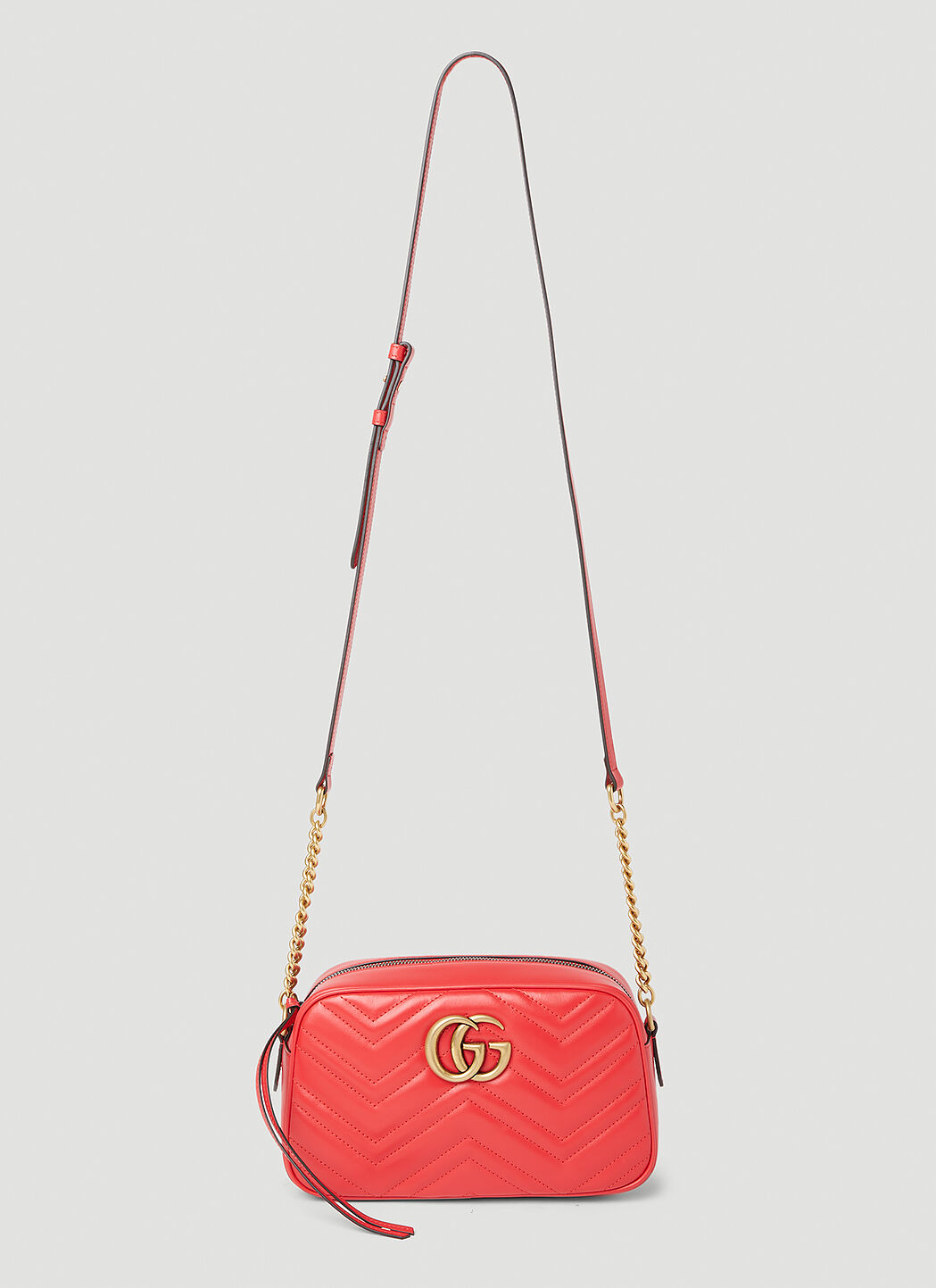 Gucci GG Marmont Shoulder Bag in Red LN CC