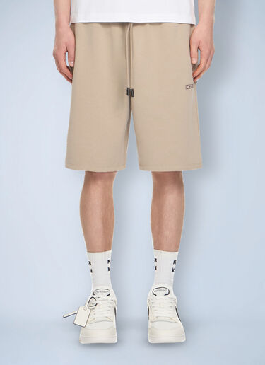 LN-CC® - Off-White: Heraldic Arrow Skate Sweatshort - Red Off-White Heraldic Arrow Skate Sweatshort Red ofw0164116
