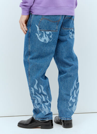 Dime Flamepuzz Relaxed Jeans Blue dmt0154013
