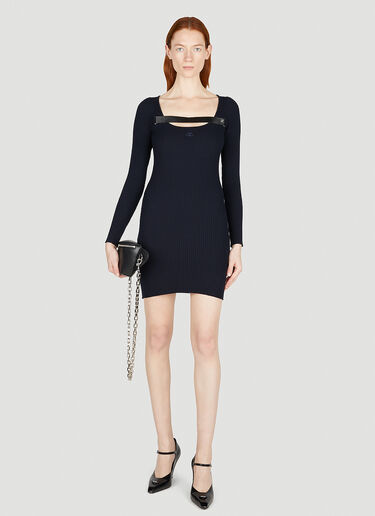 Courrèges Racer 针织迷你连衣裙 深蓝色 cou0251040