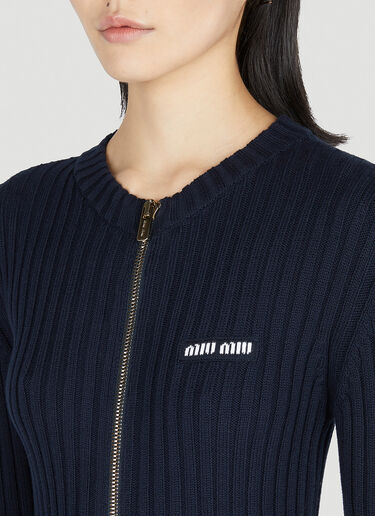 Miu Miu Knitted Dress Blue miu0252001