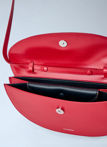 Jil Sander Curve Wallet With Strap Red jil0264015