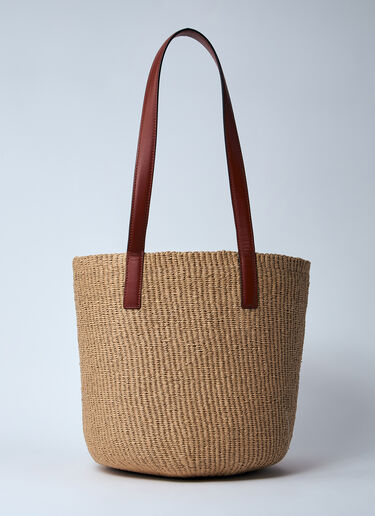 Chloé Large Horse Medal Basket Bag Brown chl0260031