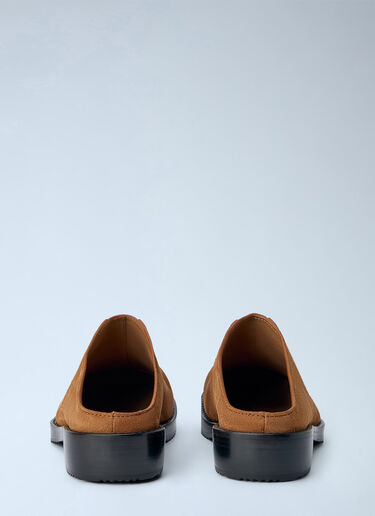 LN-CC® - Dries Van Noten: Suede Slip-On Mules - Brown Dries Van Noten Suede Slip-On Mules Brown dvn0165032