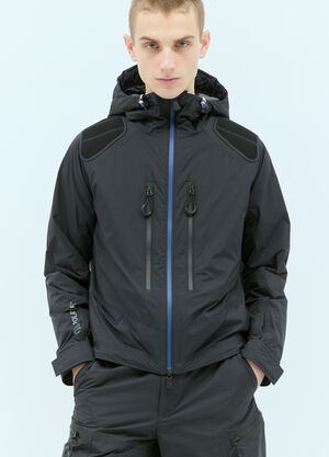 Moncler Grenoble Vert Hooded Jacket Black mog0155001