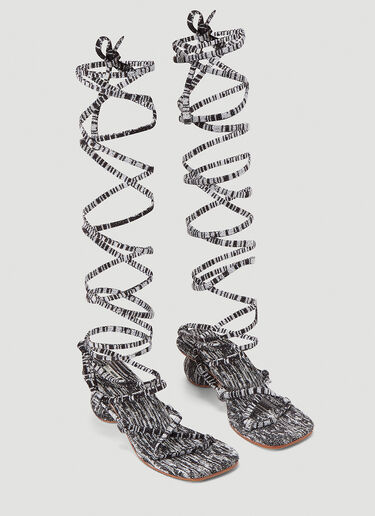 Isa Boulder Strappy Sandals Beige isa0244020