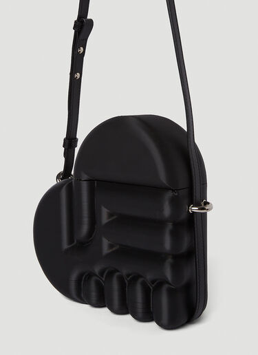 Ester Manas 3D Logo Motif Shoulder Bag Black est0250012