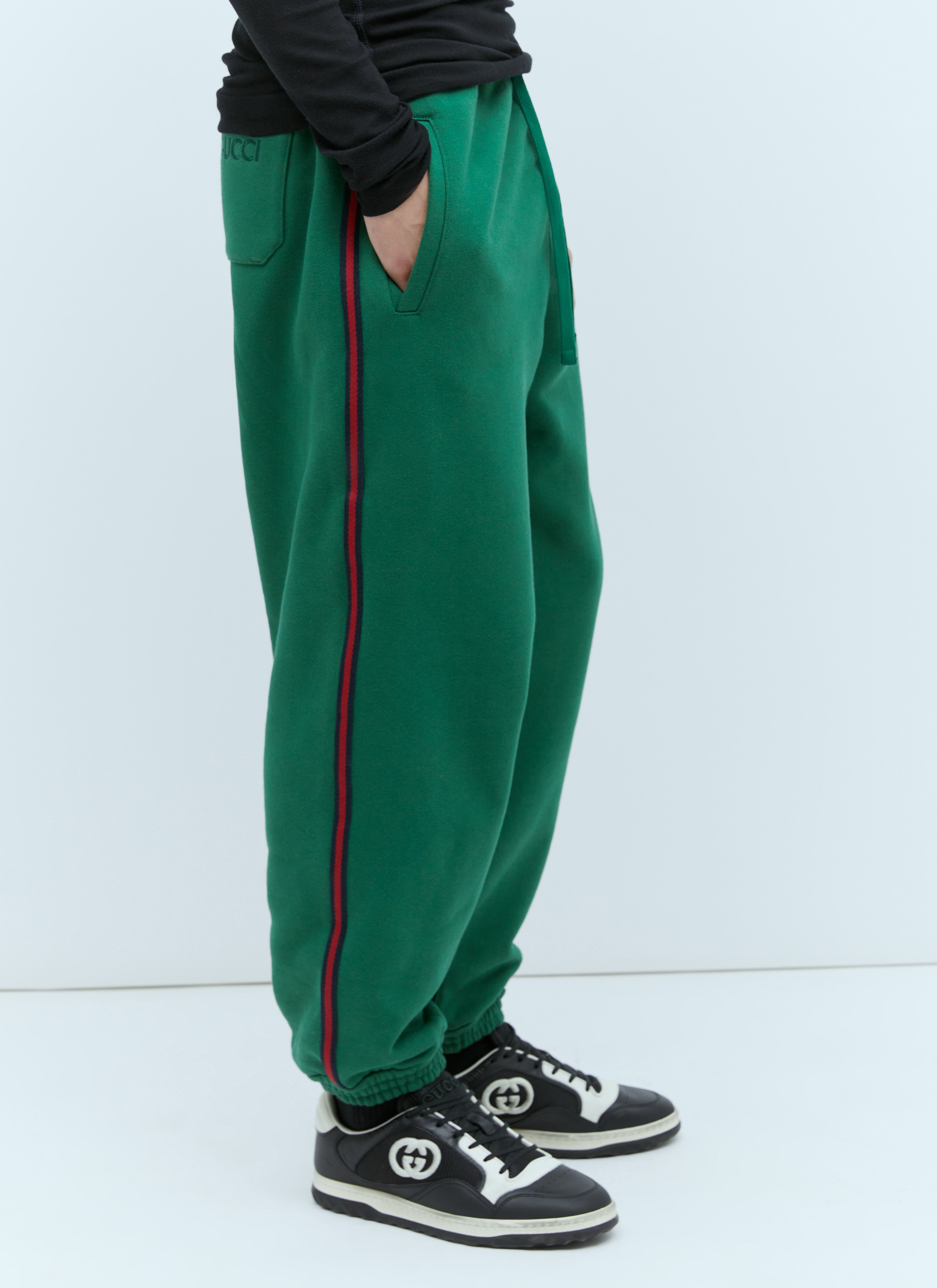 Gucci green track pants online