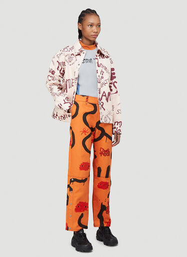 Come Tees Illustrative Snap Jacket Beige com0340001