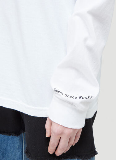 Silent Sound Lymphocytes Long-Sleeved T-Shirt White sls0343001