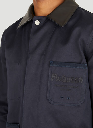 Alexander McQueen Workwear 夹克 藏蓝 amq0150004