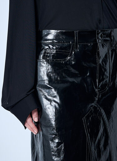 Jil Sander 高亮铅笔半裙  黑色 jil0259008