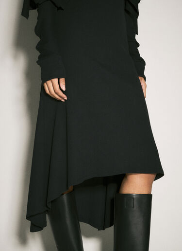 Kiko Kostadinov Circle 平纹针织连衣裙 黑色 kko0258006