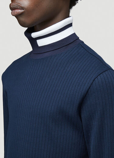 Thom Browne Turtleneck Knit Sweater Blue thb0143024