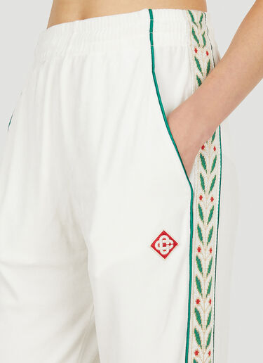 Casablanca Laurel Track Pants White cbl0250007
