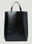 Mowalola Banner Medium Tote Bag Black mow0352003