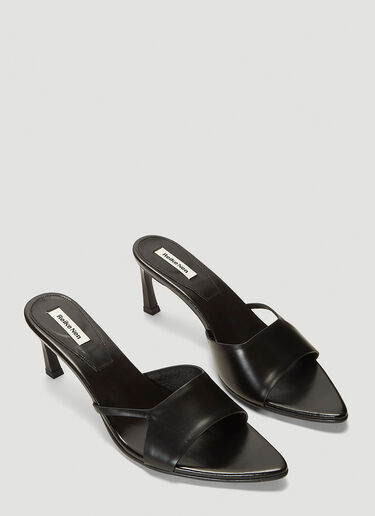 Reike Nen Cut-Out Pointed-Toe Heeled Mules Black rkn0241003