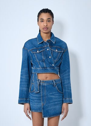 Alexander Wang Wrapped Tucker Jacket Blue awg0260009