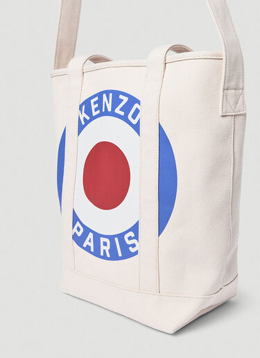 Kenzo Target Tote Bag Cream knz0154027