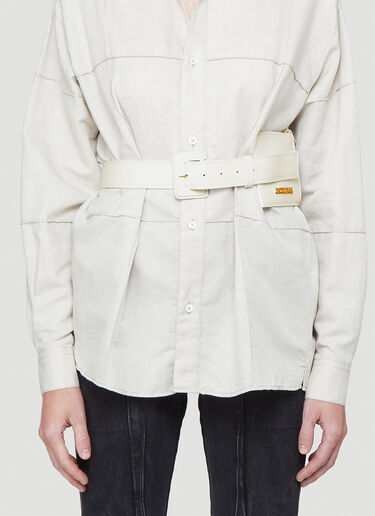 Jacquemus La Ceinture Porte Monnaie Belt White jac0242079