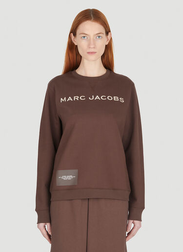 Marc Jacobs 로고 프린트 스웻셔츠 브라운 mcj0247011