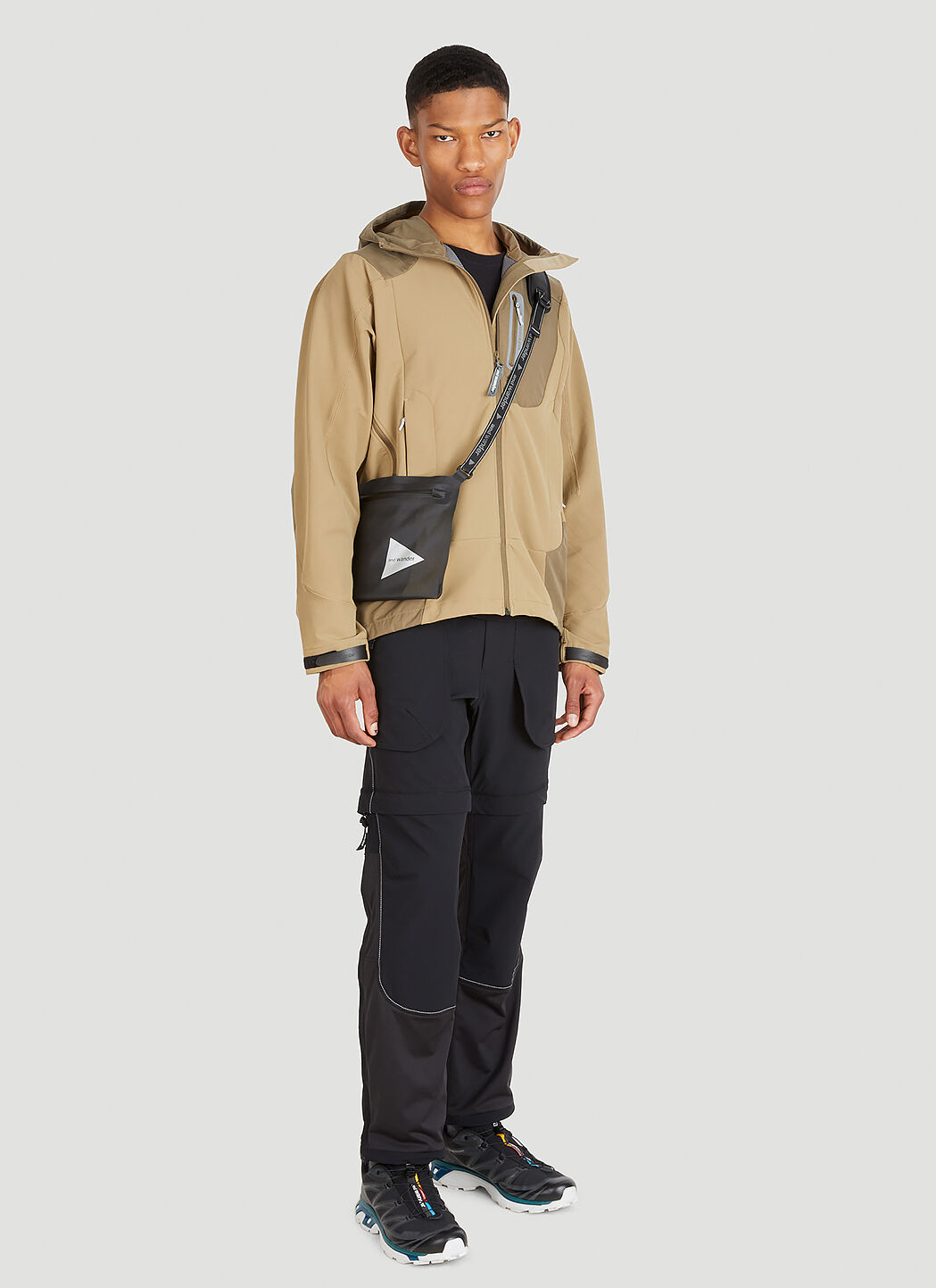And Wander Stretch Shell Jacket in Beige LN CC