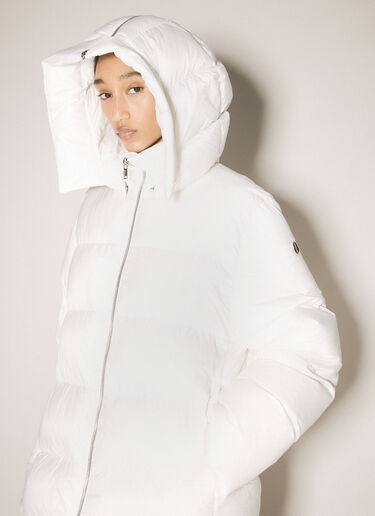 Moncler x Rick Owens Hooded Cyclopic Coat White mcs0358007
