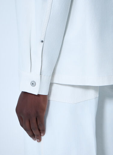 Lemaire Cotton Twill Overshirt White lem0164008