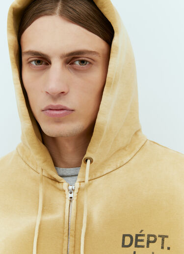 Gallery Dept. French Zip Hooded Sweatshit Yellow gdp0152023