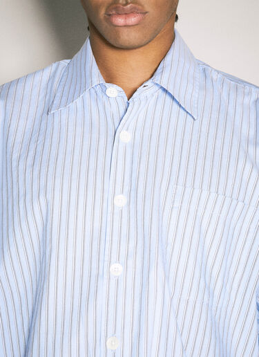 Our Legacy Borrowed Striped Shirt Blue our0158003