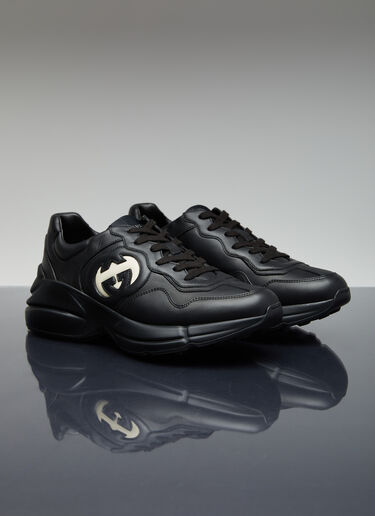 Gucci 互扣字母 G Rython 运动鞋 黑色 guc0254034
