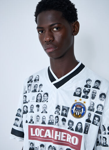 로고 모티프 풋볼 셔츠 Martine Rose 로고 모티프 풋볼 셔츠 화이트 mtr0159008