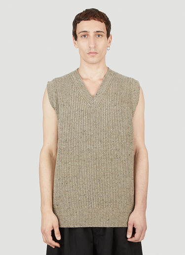 Knit Vest Maison Margiela Knit Vest Beige mla0151007