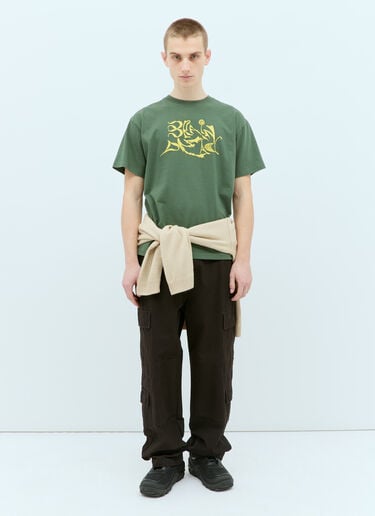 Brain Dead New Age T-Shirt Green bra0154003