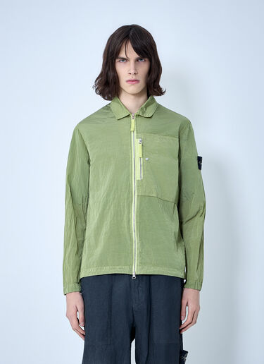 Stone Island Zip-Front Technical Jacket Green sto0164050