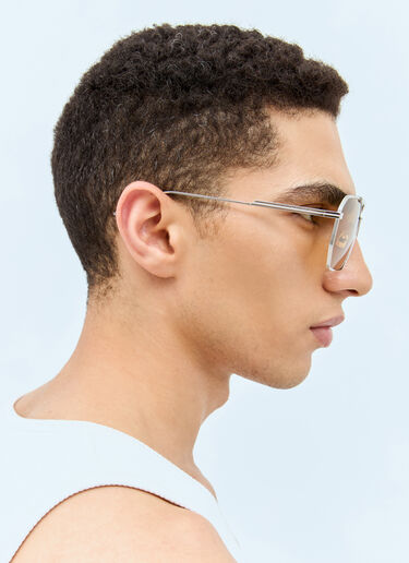 Bottega Veneta BV1012S Aviator Sunglasses Silver bos0353005
