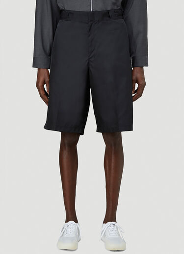 Prada Re-Nylon 百慕大短裤 黑色 pra0143013